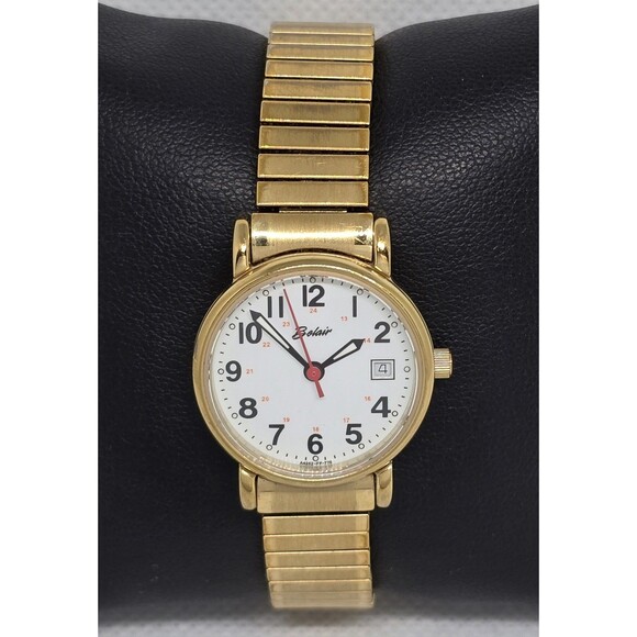 Women\'s Belair Classic Easy To Read Date Gold Tone Expansion Band Watch 13 main image 2